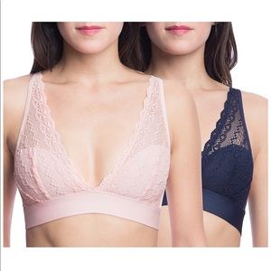 Marilyn Monroe Lace Plunge Bralette Set - EUC